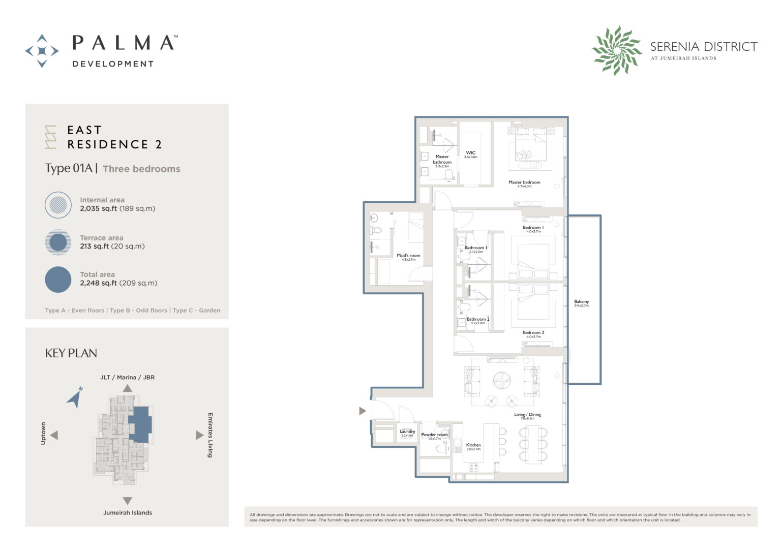 East Residence T2 - Even Floor - Type01A